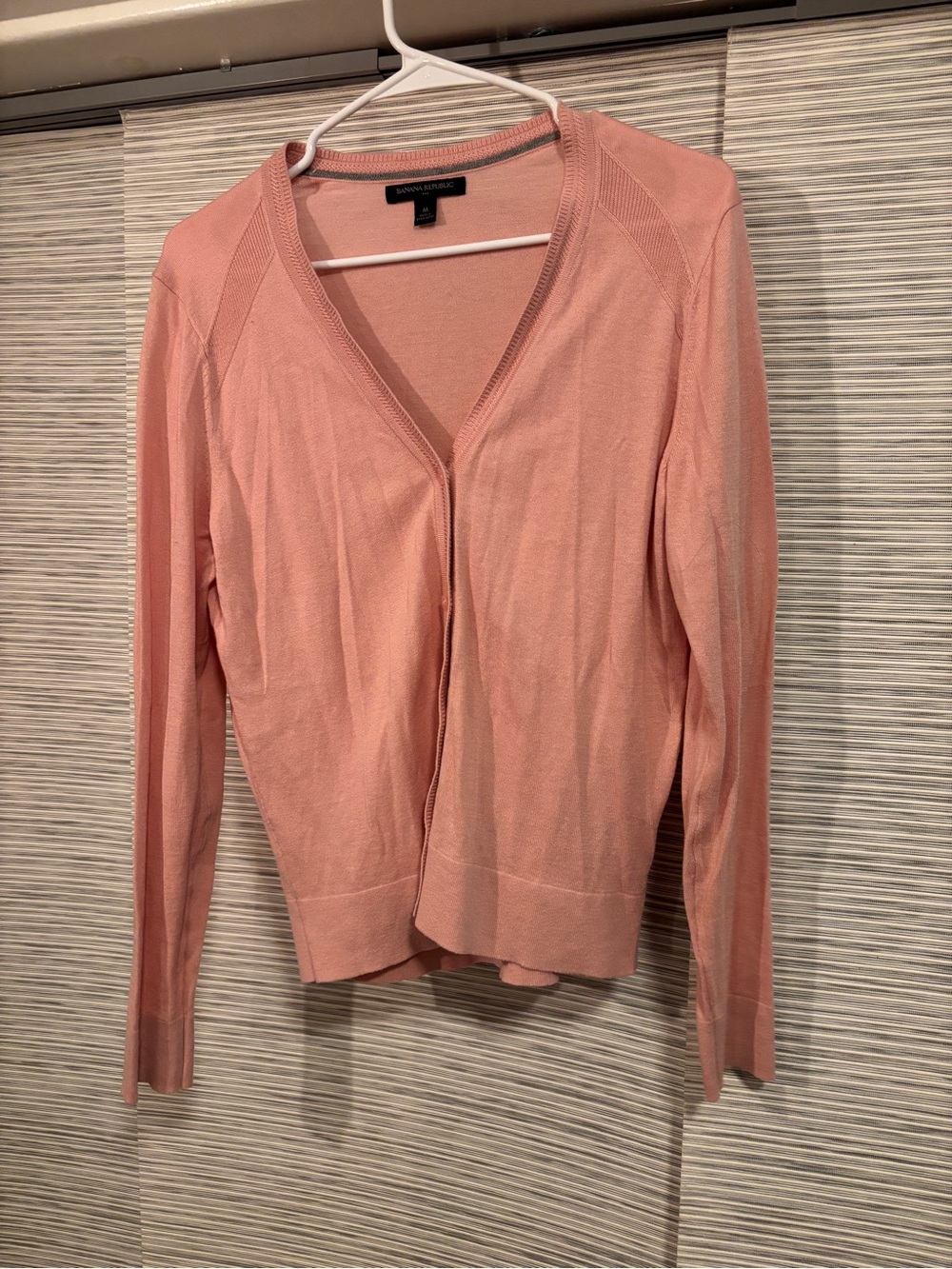Banana Republic Pink Lightweight V-Neck Cardigan